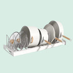 Expandable Pot Organizer Rack for Pots Pans & Lids