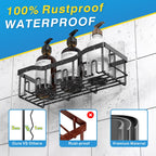 Rustproof Stainless Steel Bath Organizers (5 Pack)