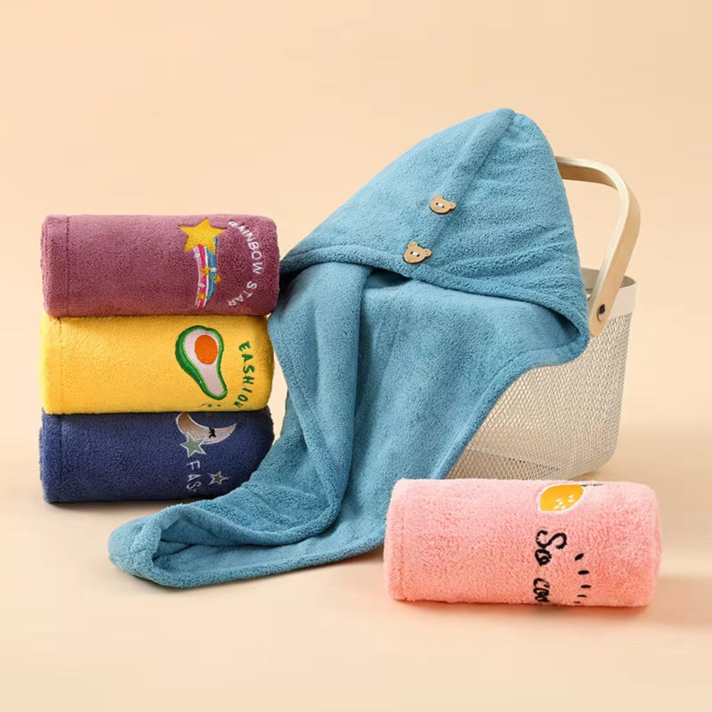 Dry Hair Towel. Shower Caps for Girls and Women