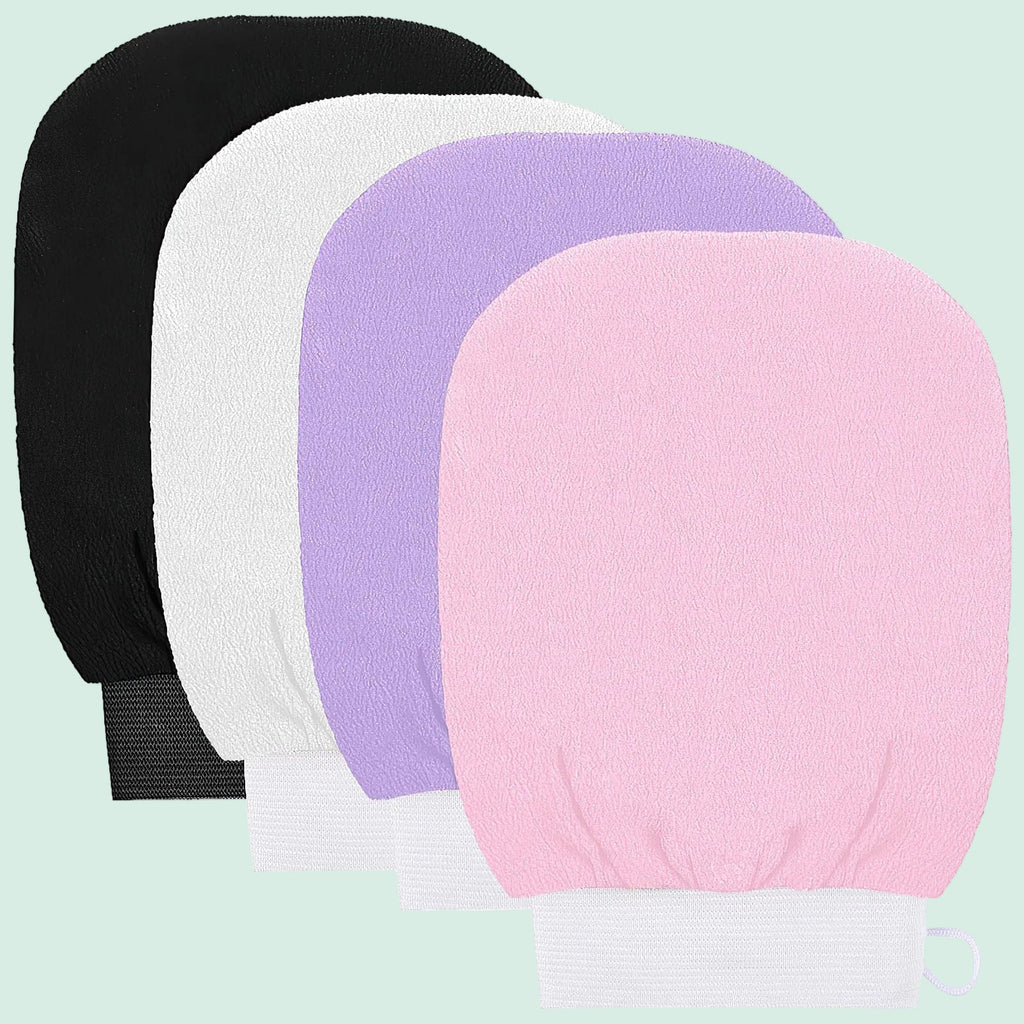 Exfoliating Shower Scrub Gloves (4PCS)