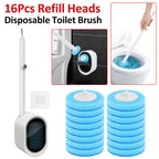 Disposable Toilet Brush Set with Wall Holder