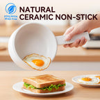Ceramic Glaze Non-stick Portable Pot. 1.5L Mini Hot Pot