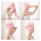 Dry Hair Towel. Shower Caps for Girls and Women