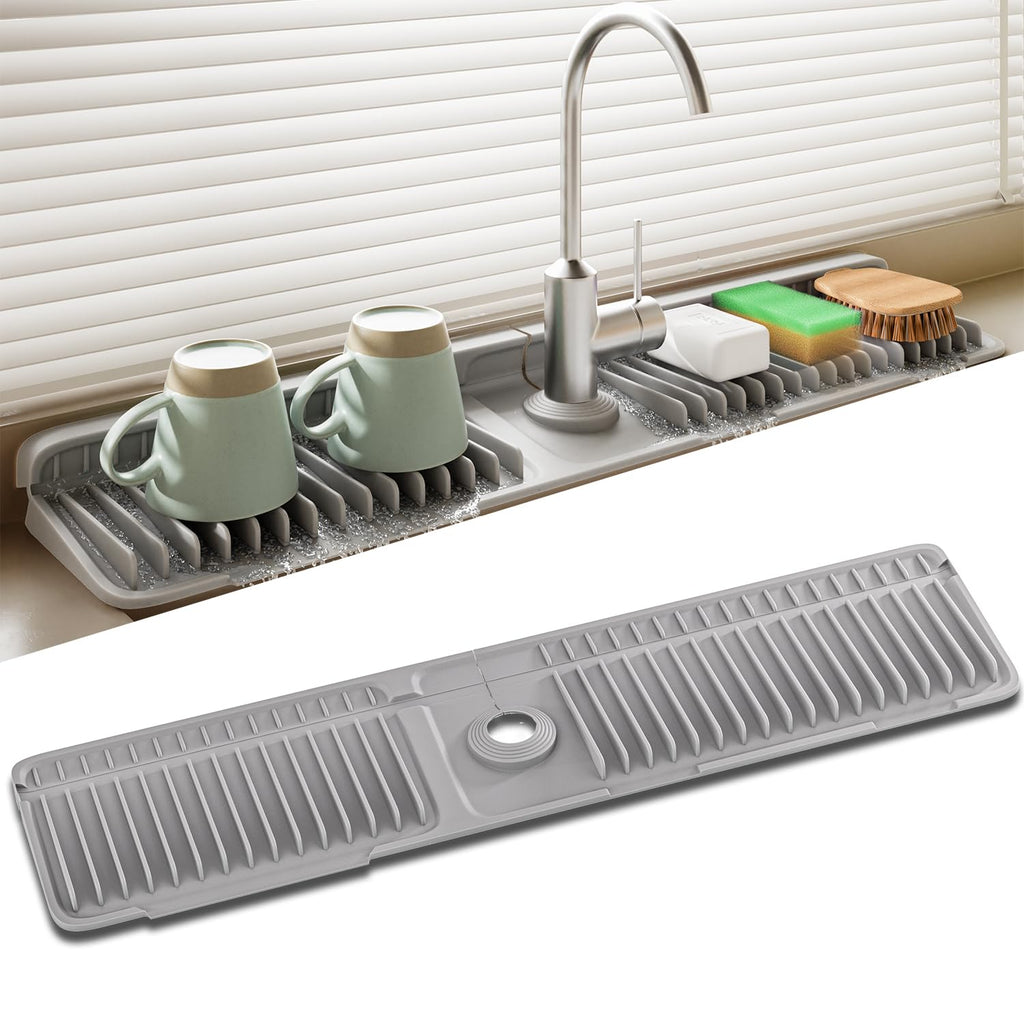 Faucet Mat for Kitchen Sink. Silicone Sink Splash Guard