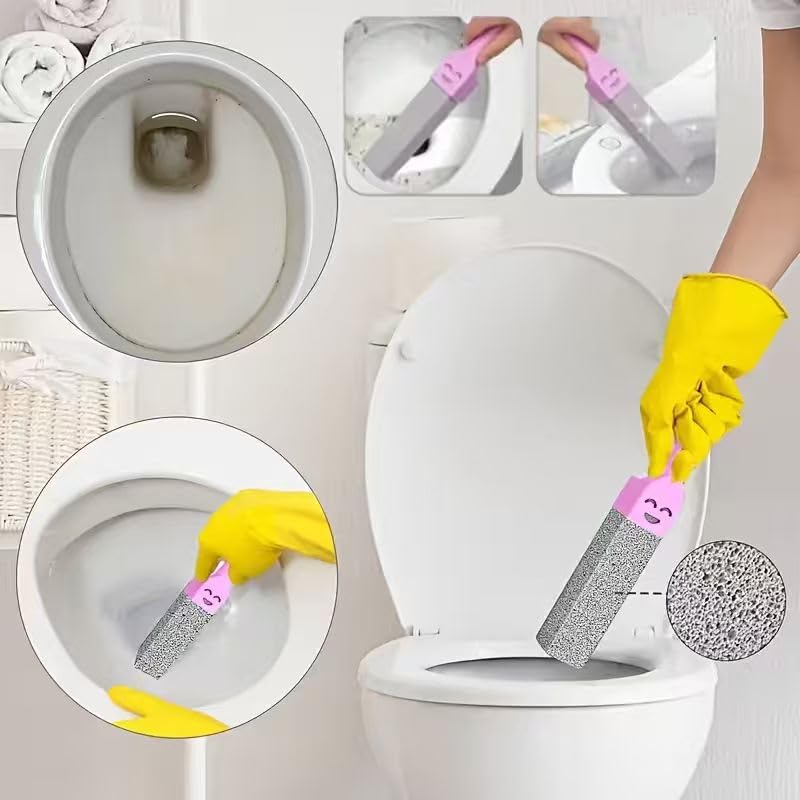 Pumice Stone Toilet Cleaner with Handle (6PCS)