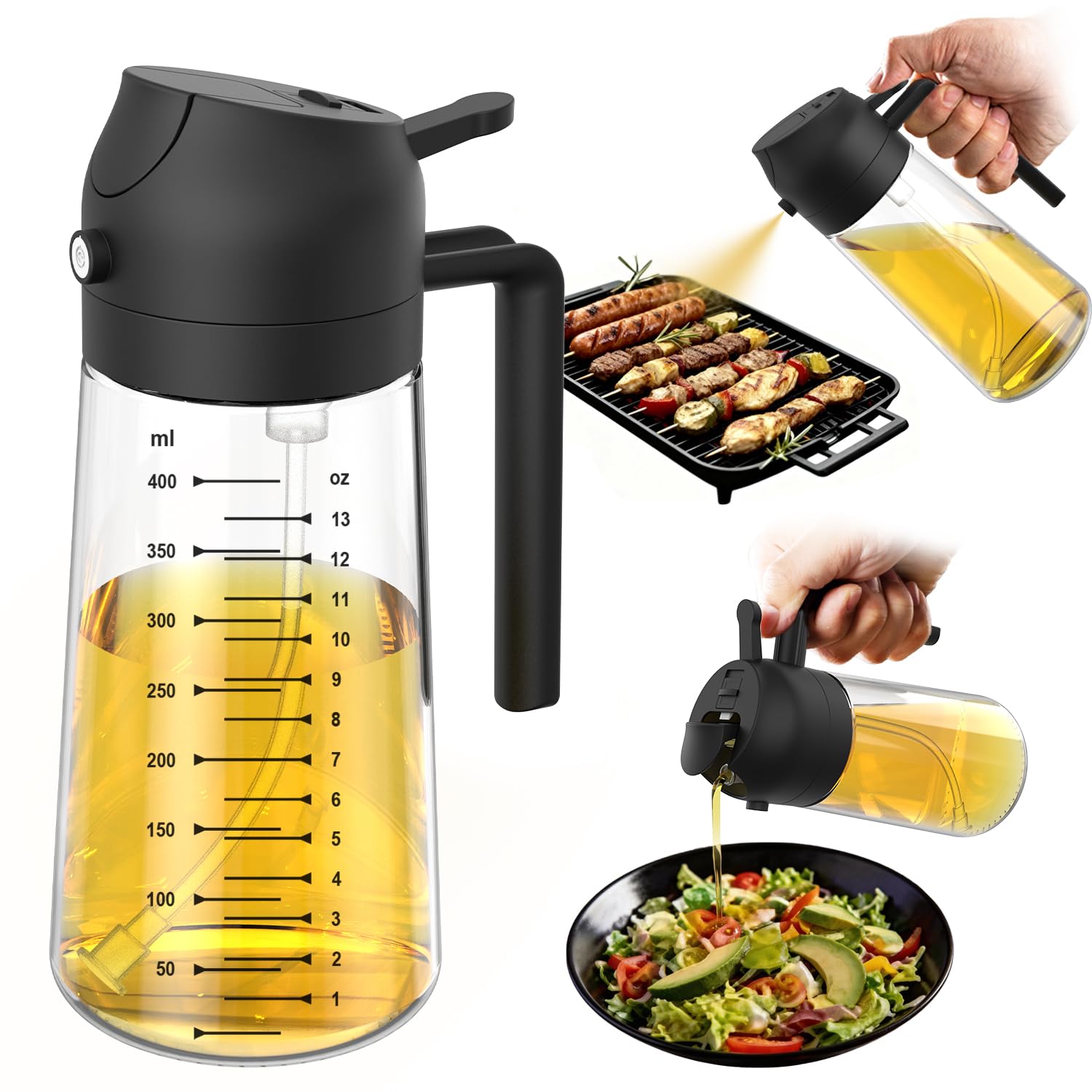 Multifunctional 2-in-1 Oil Pourer and Sprayer