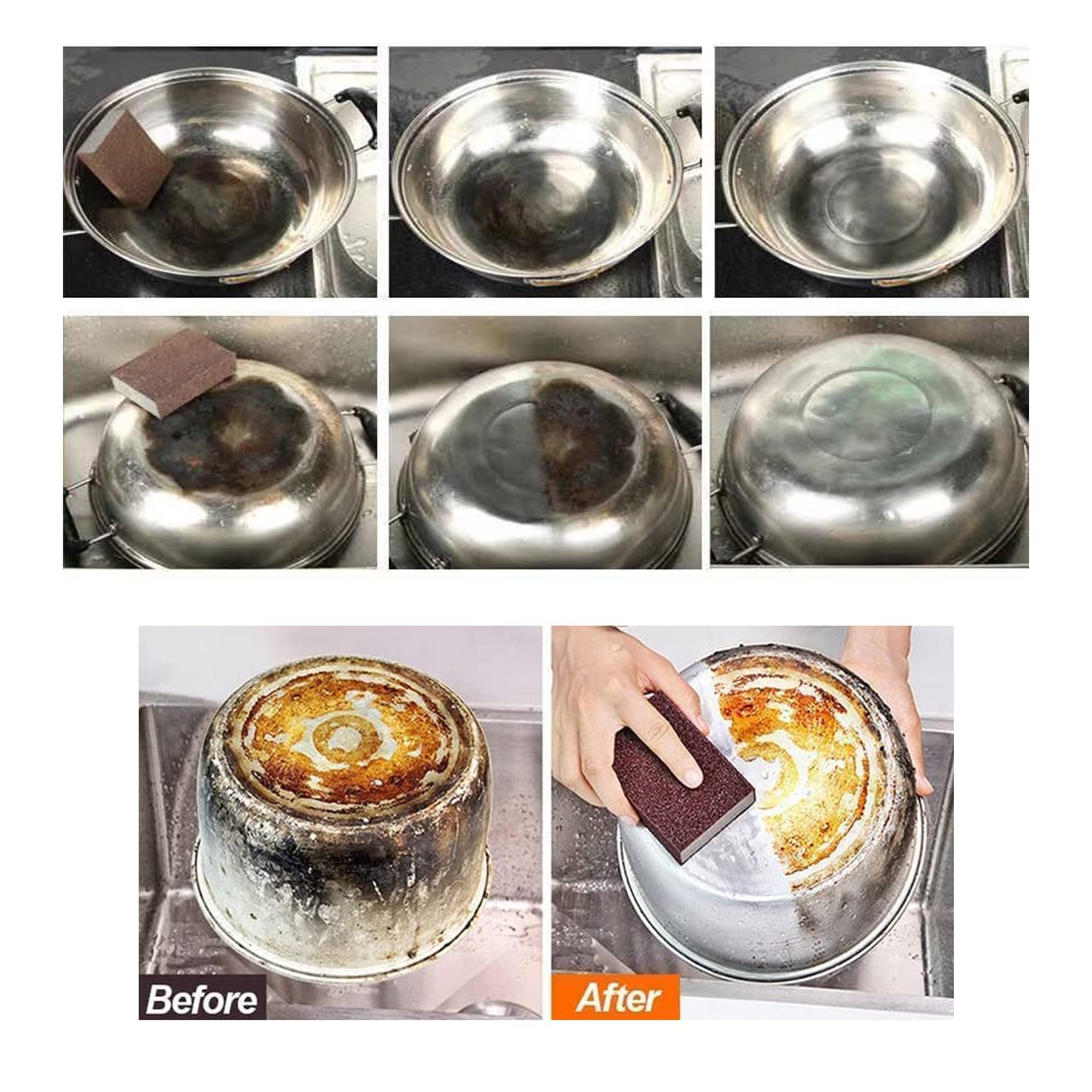 Emery Magic Cleaning Sponge Scrubber (10PCS)