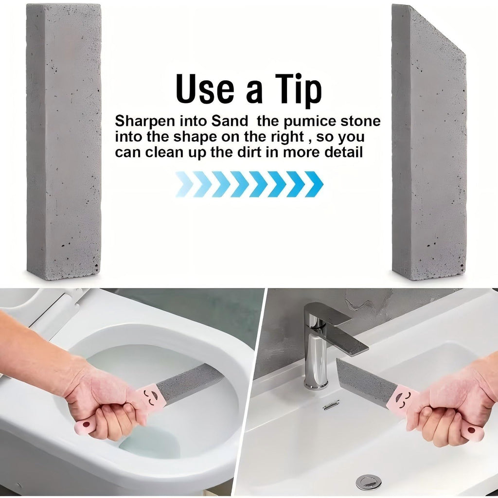 Pumice Stone Toilet Cleaner with Handle (6PCS)