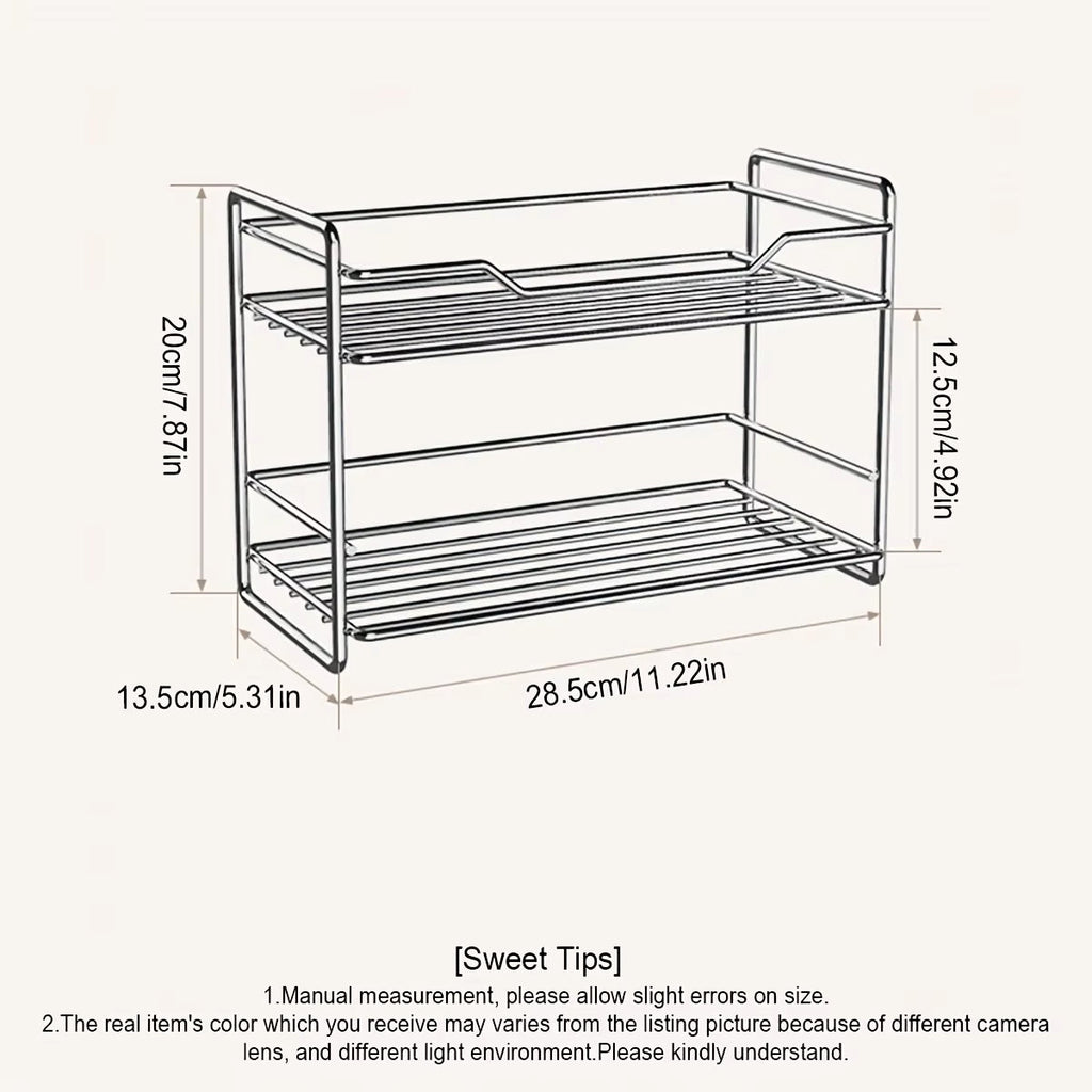 Stainless Steel Kitchen Countertop Spice Rack