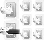 Self Adhesive No Drill Adjustable Curtain Rod Holder Hooks (8PCS)