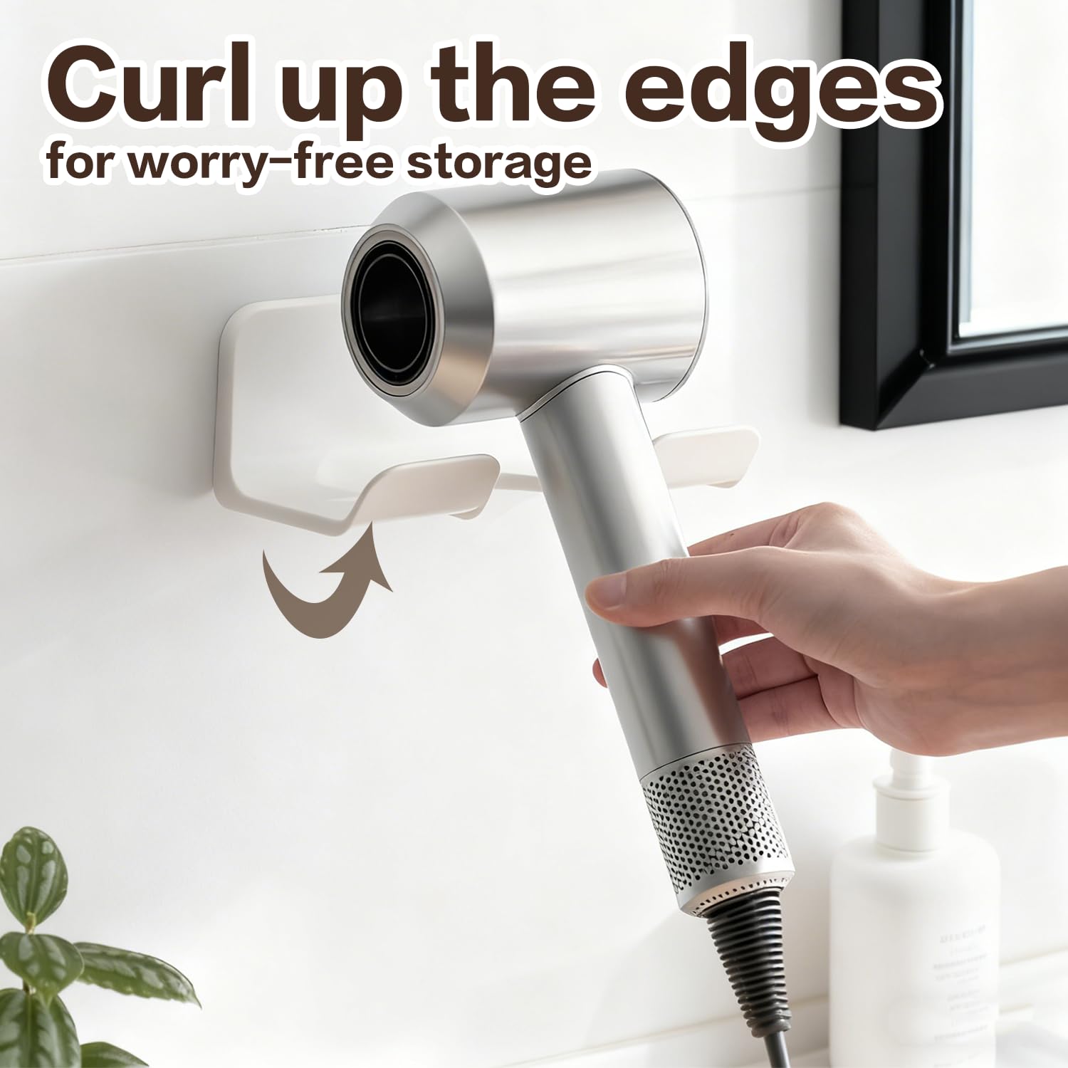 Universal Hair Dryer Holder Wall Mount (2PCS)