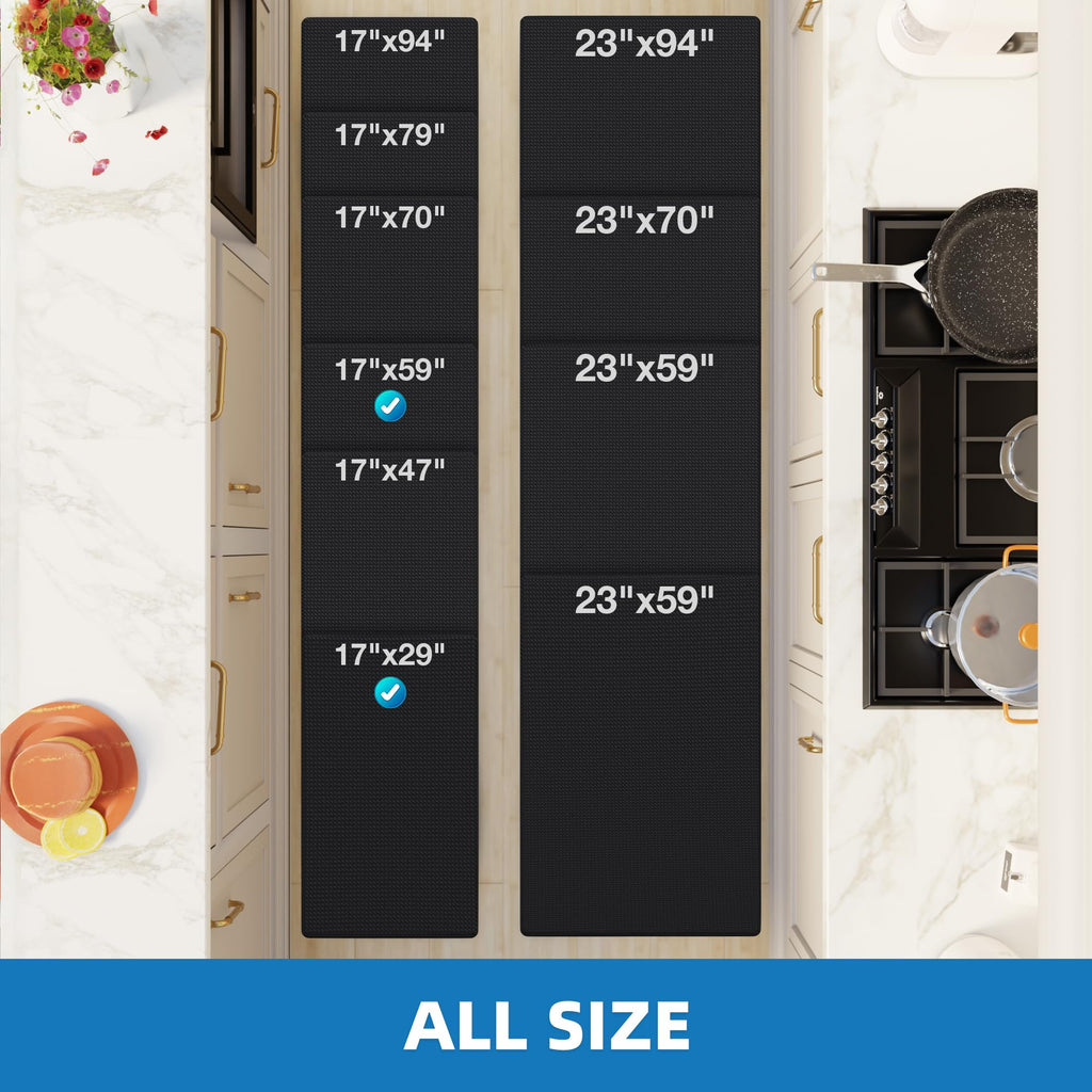 Kitchen Mats for Floor 2 Piece. Anti Fatigue Mats for Kitchen Floor
