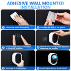 Disposable Toilet Brush Set with Wall Holder