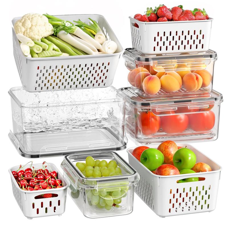 Fruit Storage Containers for Fridge (8PCS)