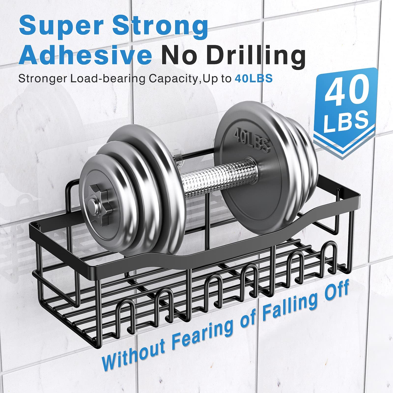Rustproof Stainless Steel Bath Organizers (5 Pack)