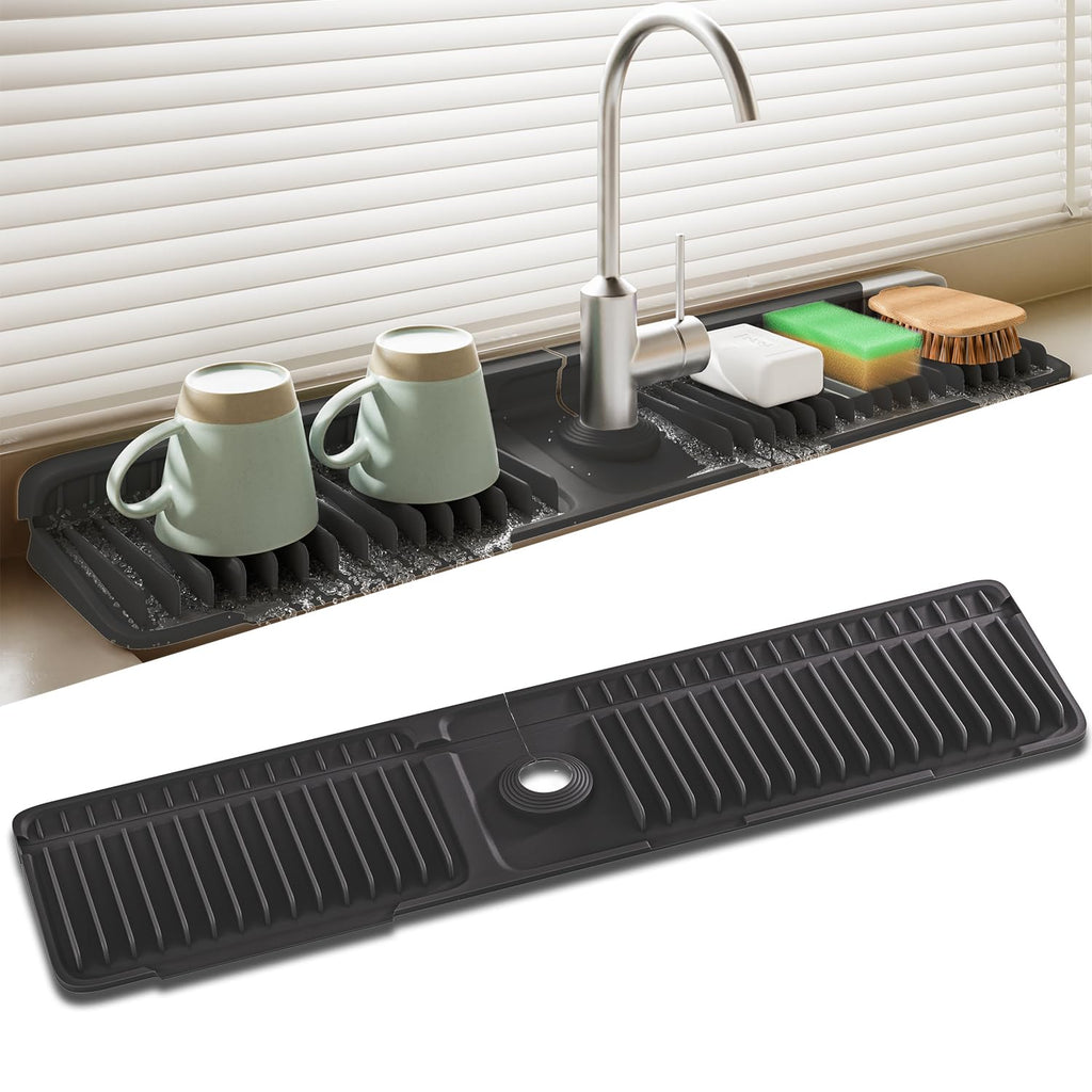 Faucet Mat for Kitchen Sink. Silicone Sink Splash Guard