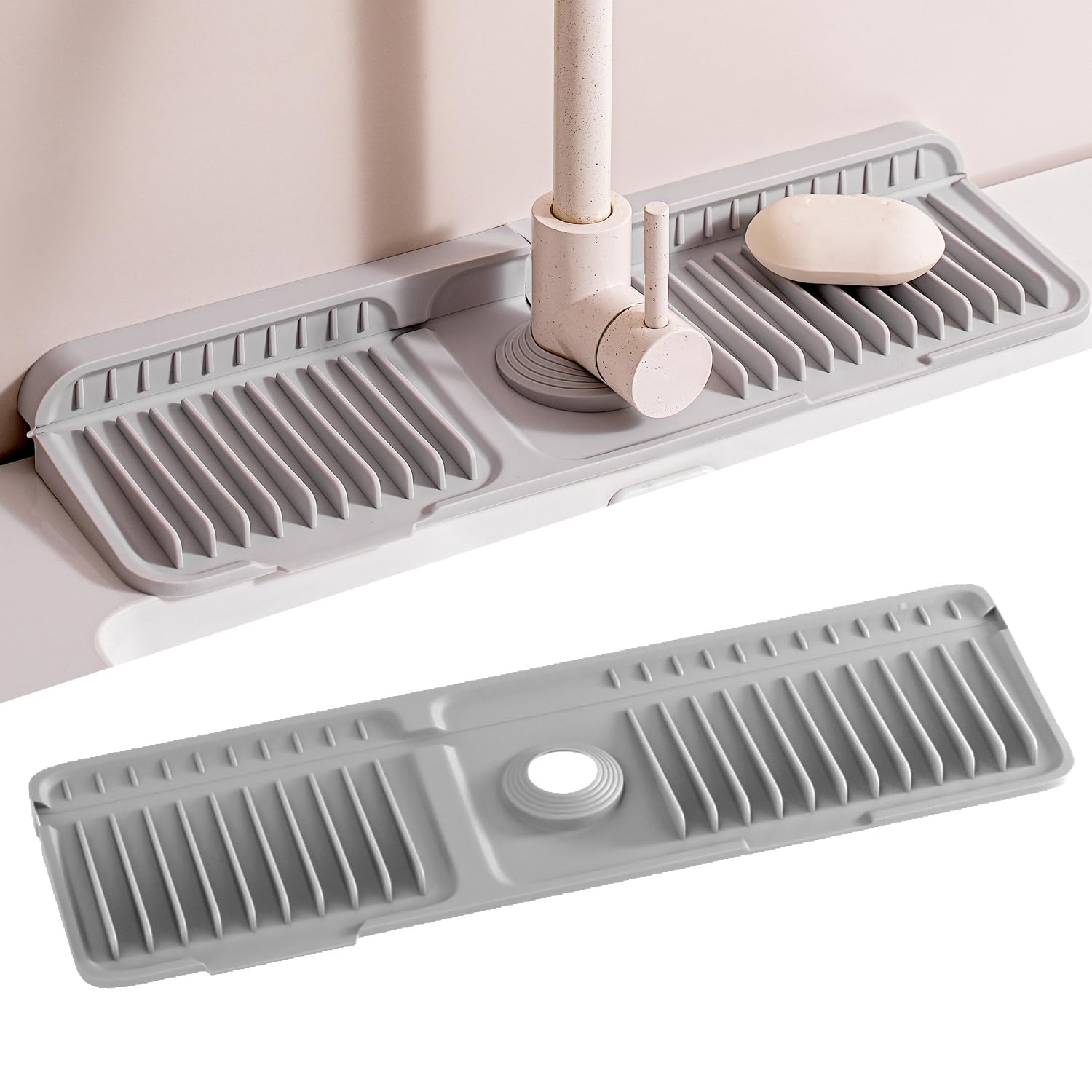 Faucet Mat for Kitchen Sink. Silicone Sink Splash Guard