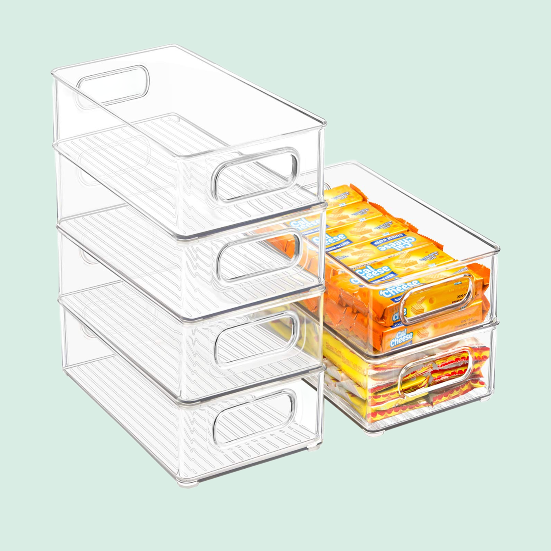 Stackable Refrigerator Organizer Bins (6PCS)
