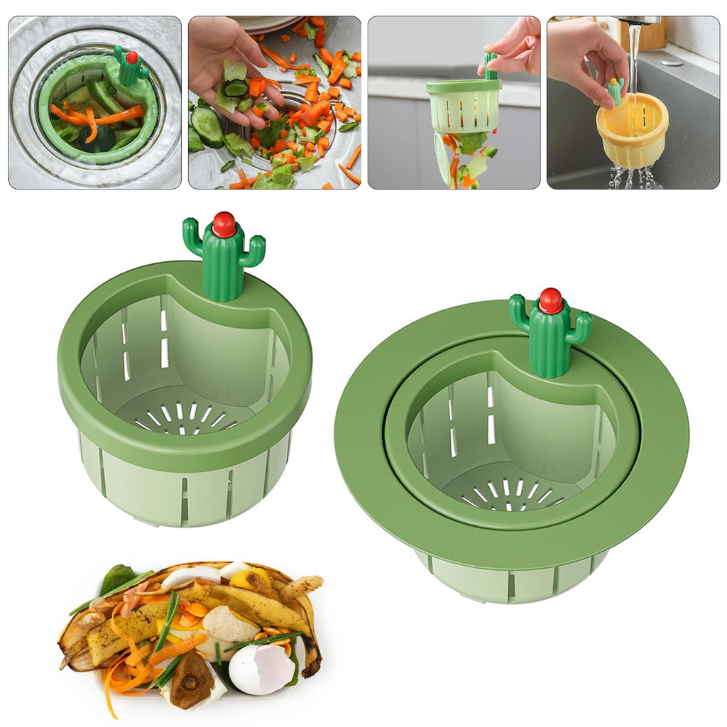 Cactus Kitchen Sink Drain Strainer Basket 2PCS