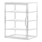 Clear 4-Tier Acrylic Bakery Display Case Bread Storage Box