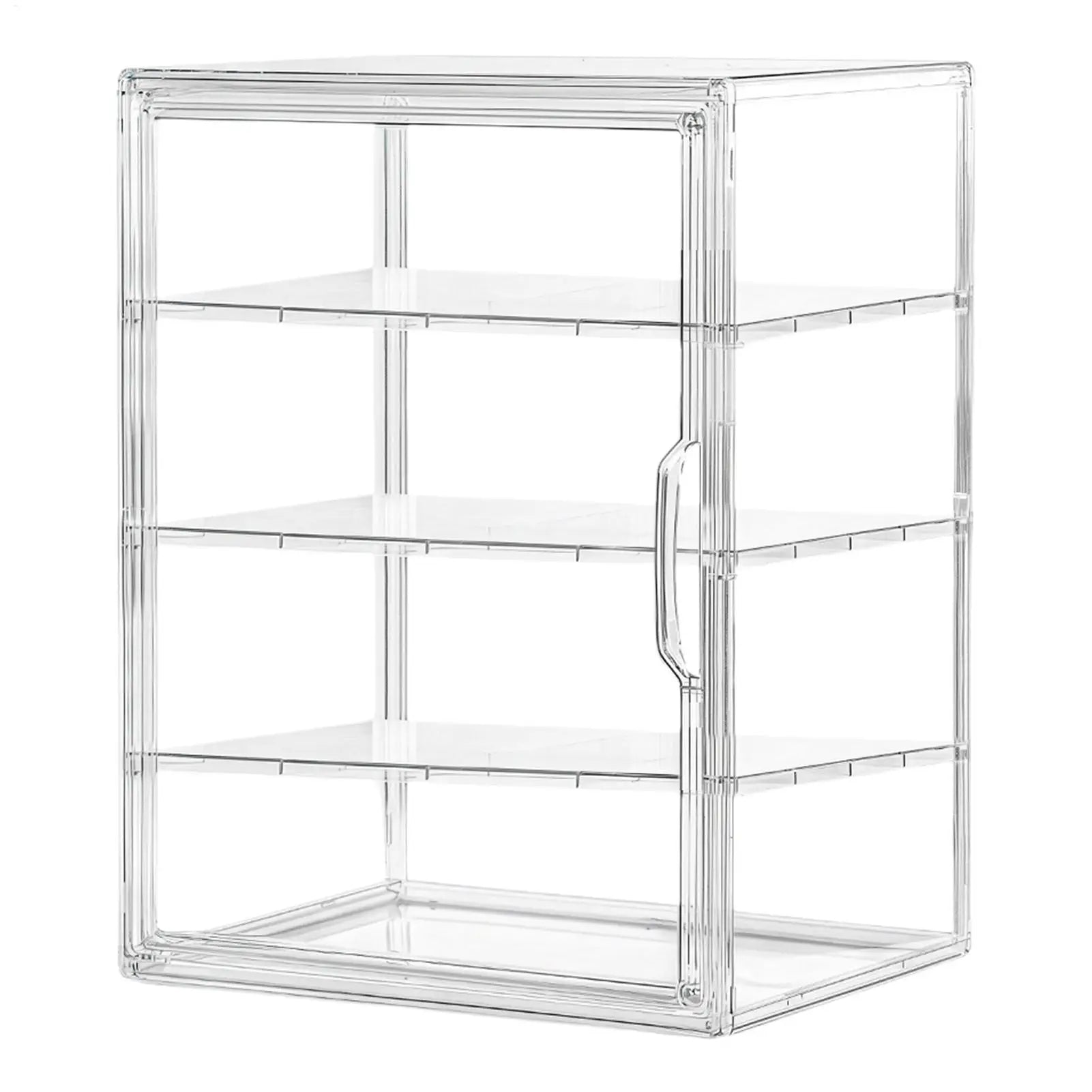 Clear 4-Tier Acrylic Bakery Display Case Bread Storage Box