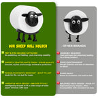 Funny Sheep Toilet Paper Holder Stand (3pcs)