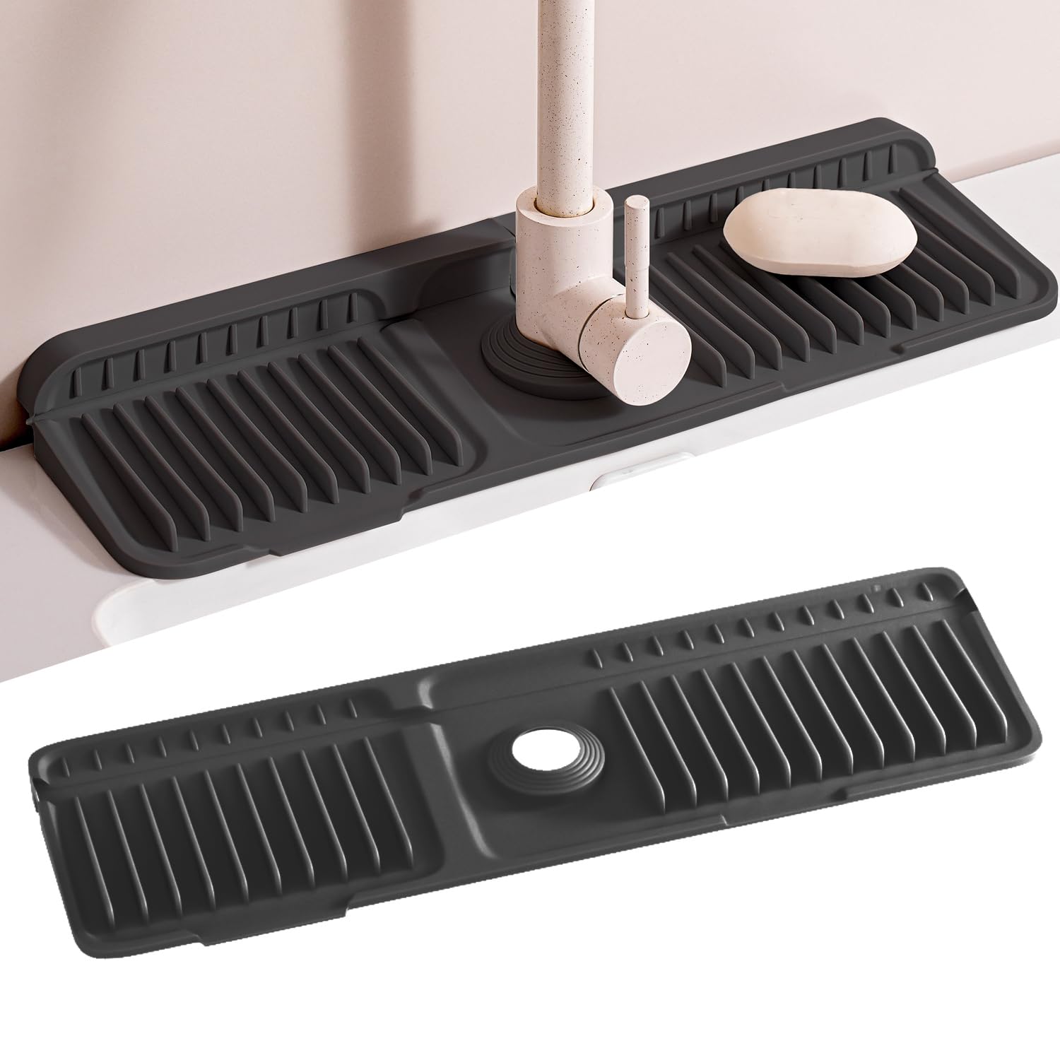 Faucet Mat for Kitchen Sink. Silicone Sink Splash Guard
