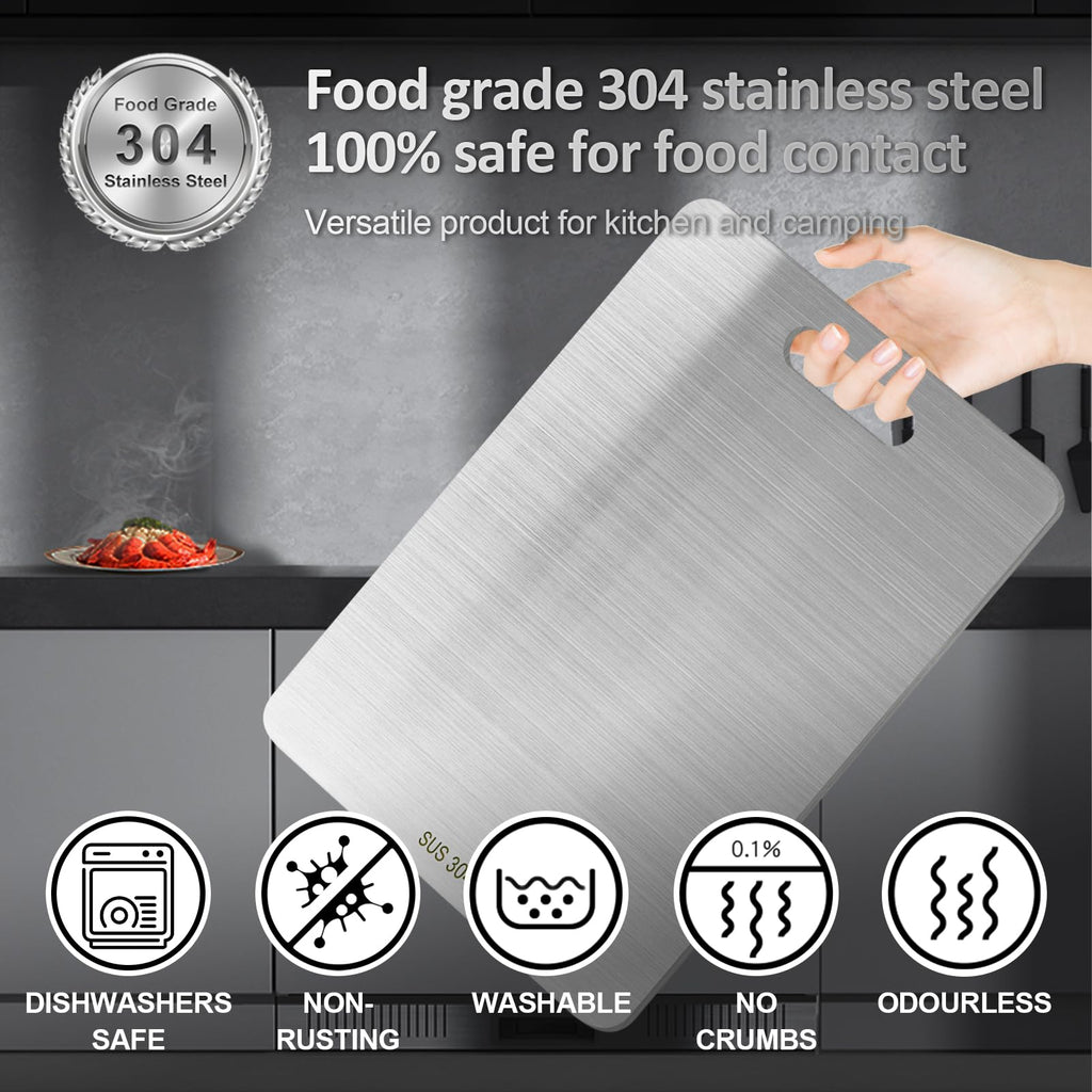 Stainless Steel Cutting Board Set for Kitchen (3PCS)