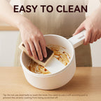 Ceramic Glaze Non-stick Portable Pot. 1.5L Mini Hot Pot