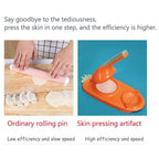 Dough Press Tool Dumpling Maker 2 in 1 Manual Kitchen Baking Tool