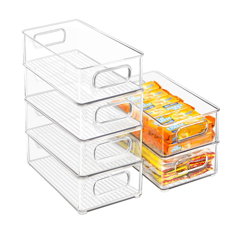 Stackable Refrigerator Organizer Bins (6PCS)