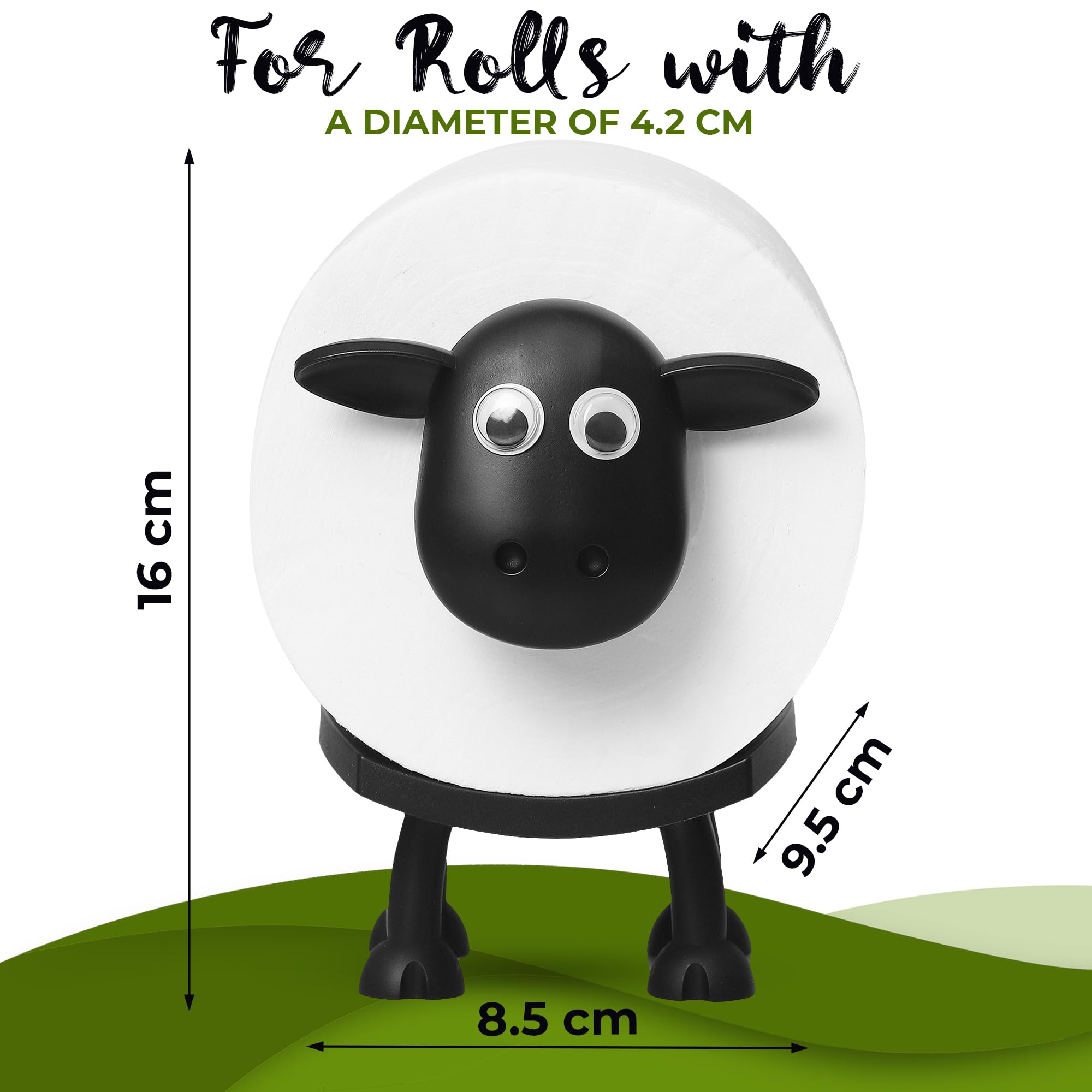 Funny Sheep Toilet Paper Holder Stand (3pcs)