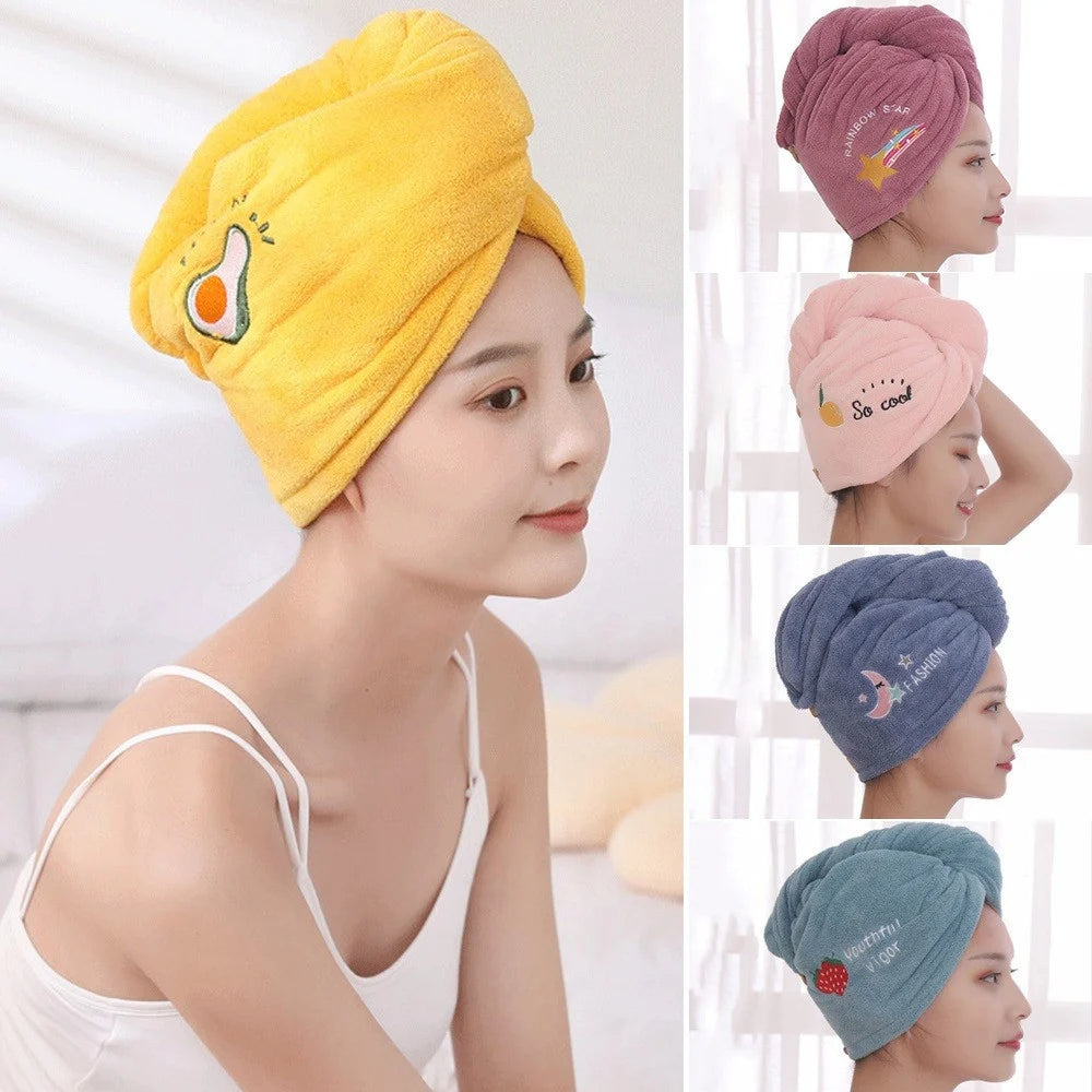 Dry Hair Towel. Shower Caps for Girls and Women