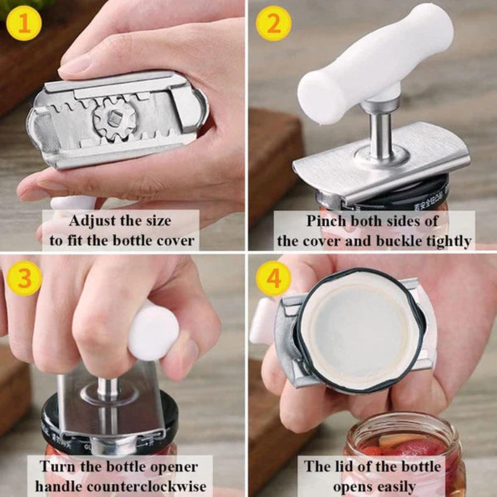 Easy Twister Adjustable Can Opener. Easy-Open Can Opener