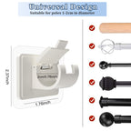 Self Adhesive No Drill Adjustable Curtain Rod Holder Hooks (8PCS)