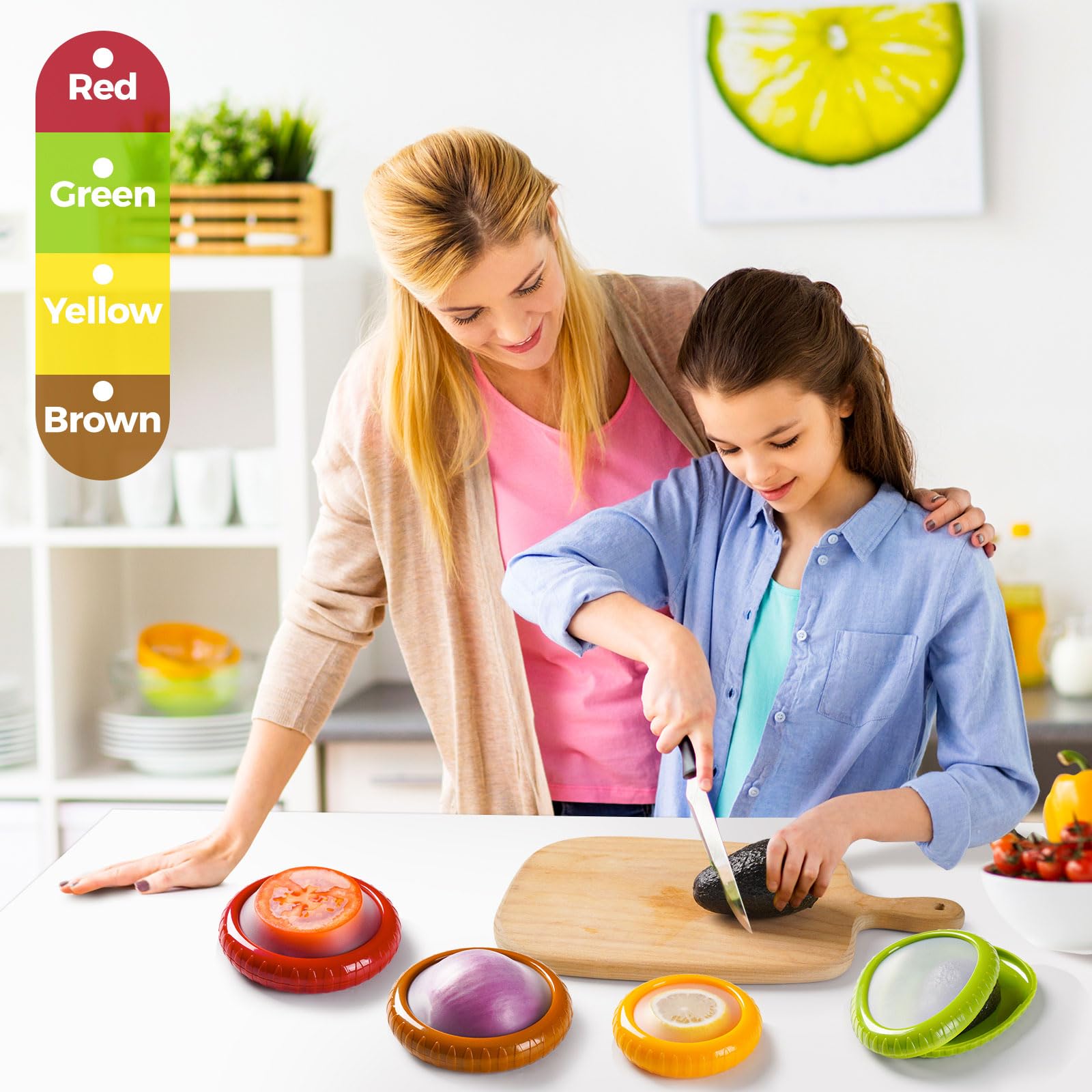 Silicone Fruit Storage Containers Set (4PCS)