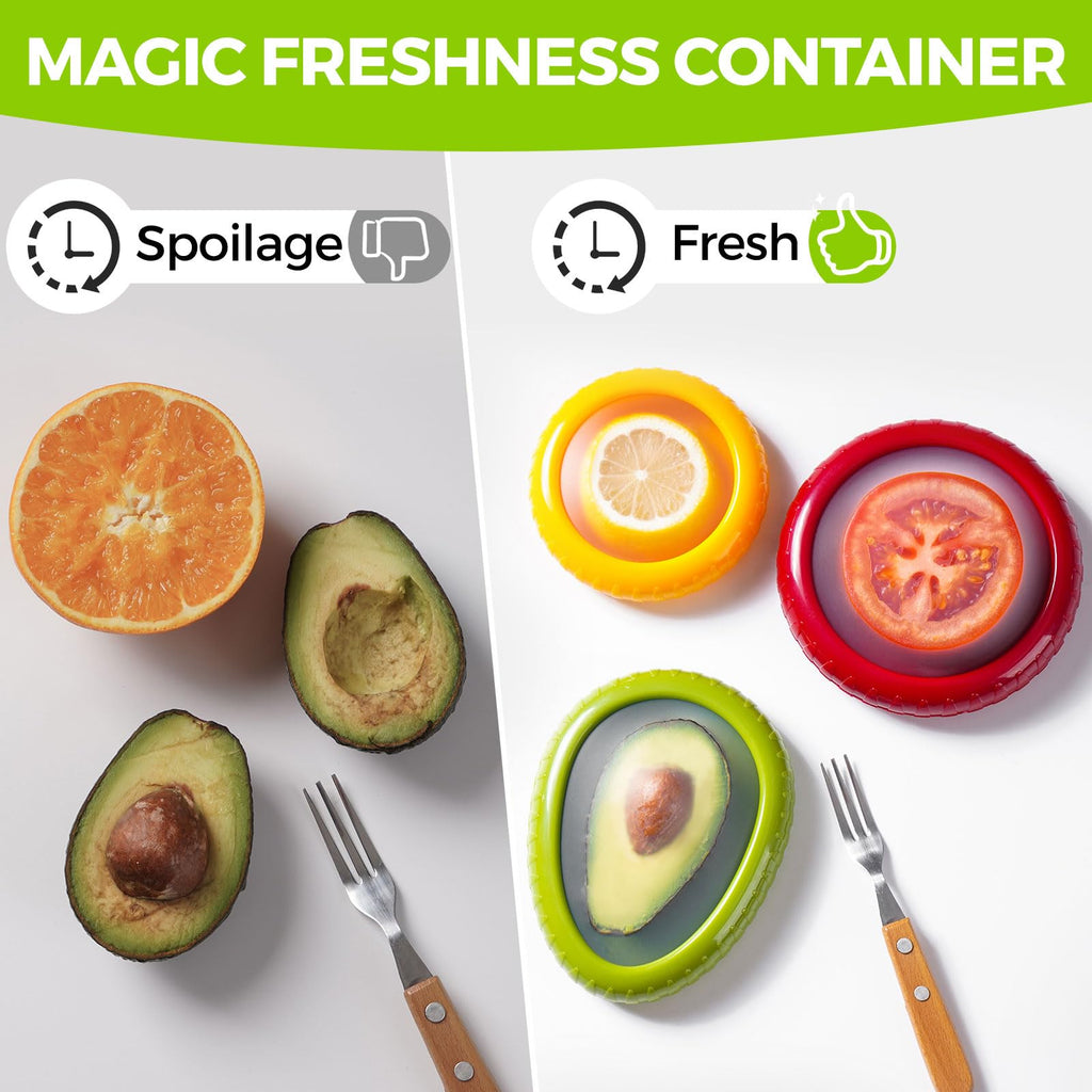 Silicone Fruit Storage Containers Set (4PCS)