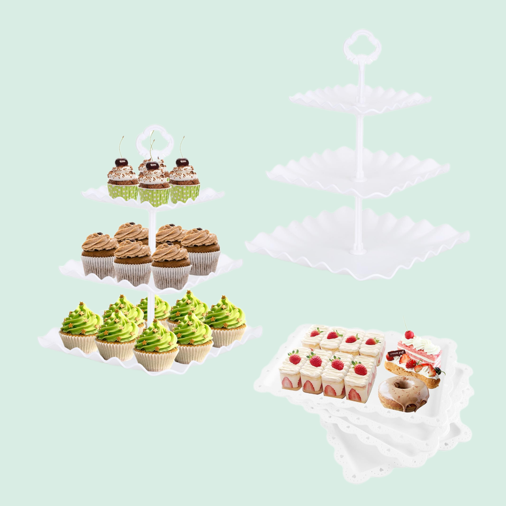 Dessert Table Display & Cupcake Stand Set (6PCS)