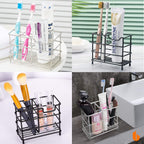 Stainless Steel Toothbrush & Toothpaste Holder