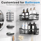 Rustproof Stainless Steel Bath Organizers (5 Pack)