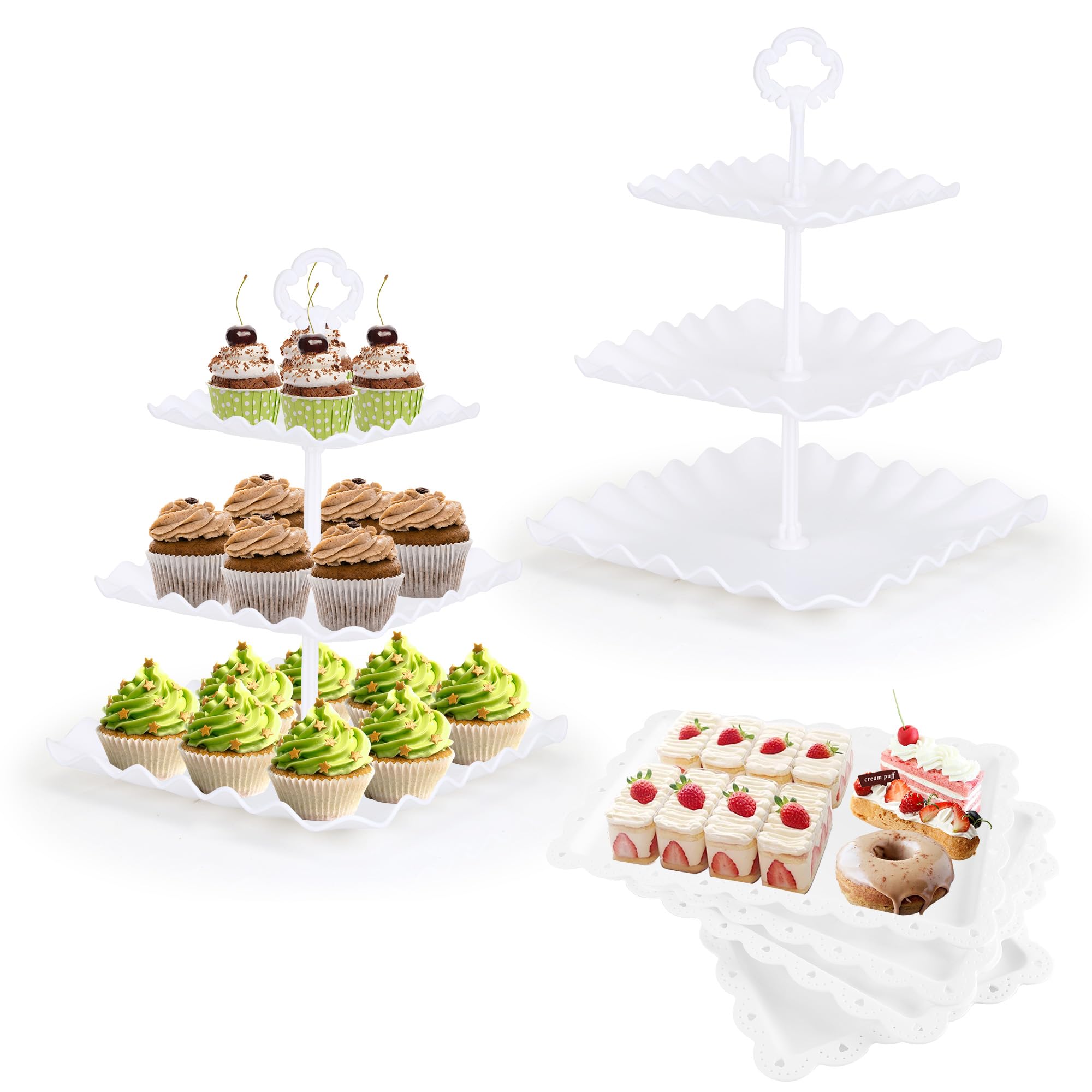 Dessert Table Display & Cupcake Stand Set (6PCS)