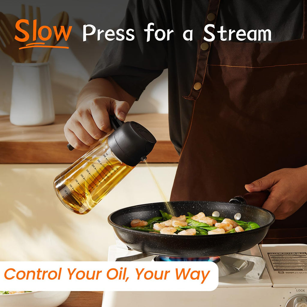 Multifunctional 2-in-1 Oil Pourer and Sprayer
