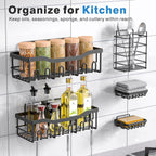 Rustproof Stainless Steel Bath Organizers (5 Pack)