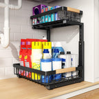 Adjustable 2 Tier Under Sink Storage Organizer