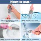 Pumice Stone Toilet Cleaner with Handle (6PCS)