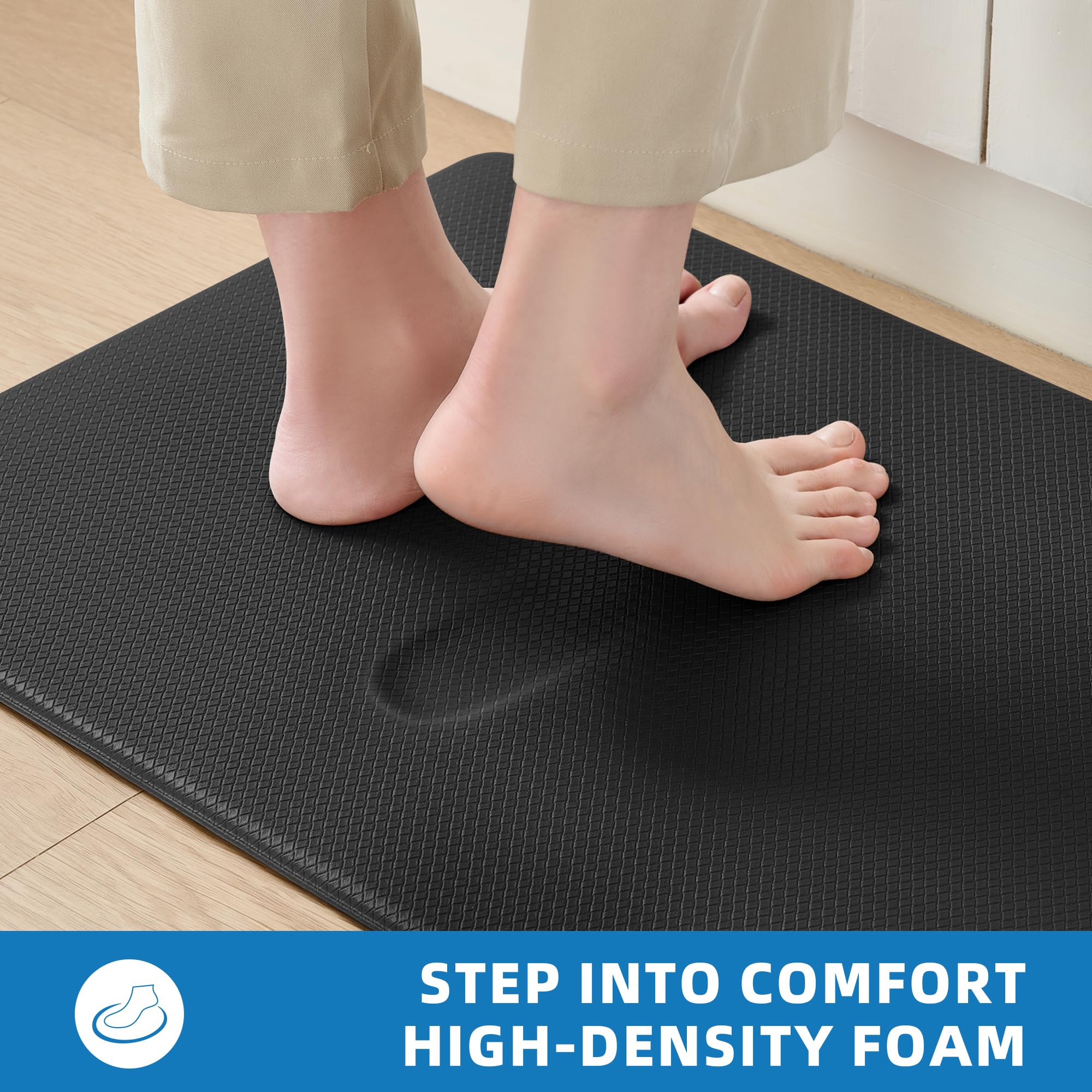 Kitchen Mats for Floor 2 Piece. Anti Fatigue Mats for Kitchen Floor