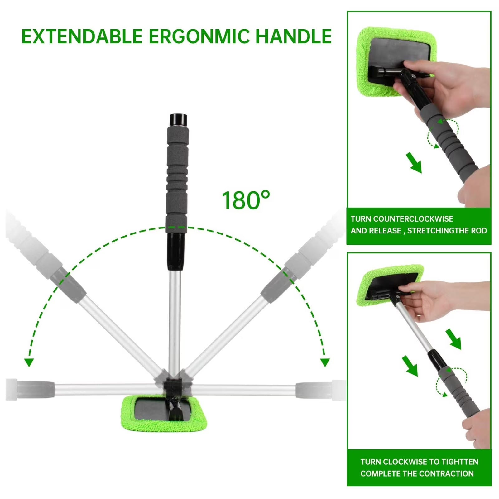 Car Glass Cleaning Brush Interior Windshield Cleaner