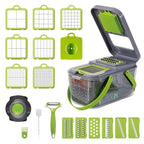 Multifunctional 22-in-1 Vegetable Chopper Adjustable Slicer Cutter