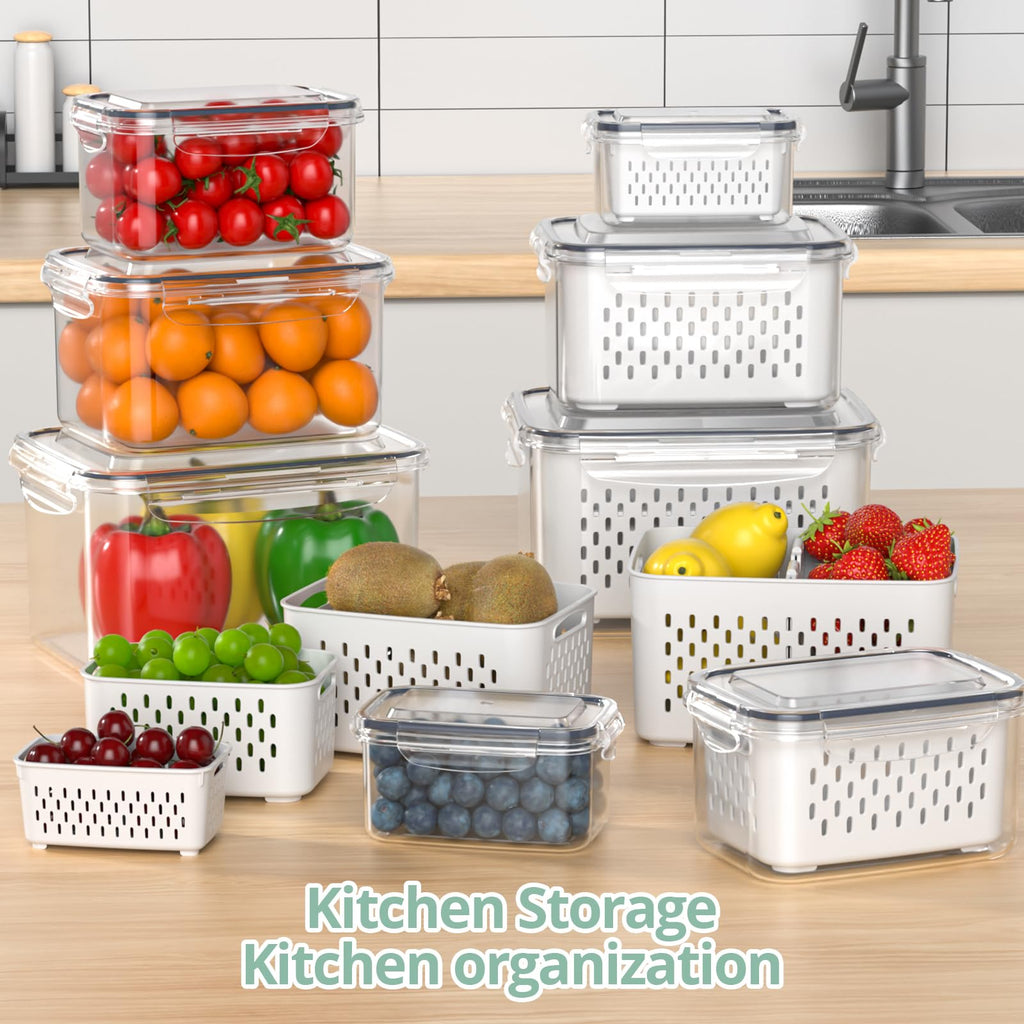 Fruit Storage Containers for Fridge (8PCS)