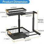 Adjustable 2 Tier Under Sink Storage Organizer